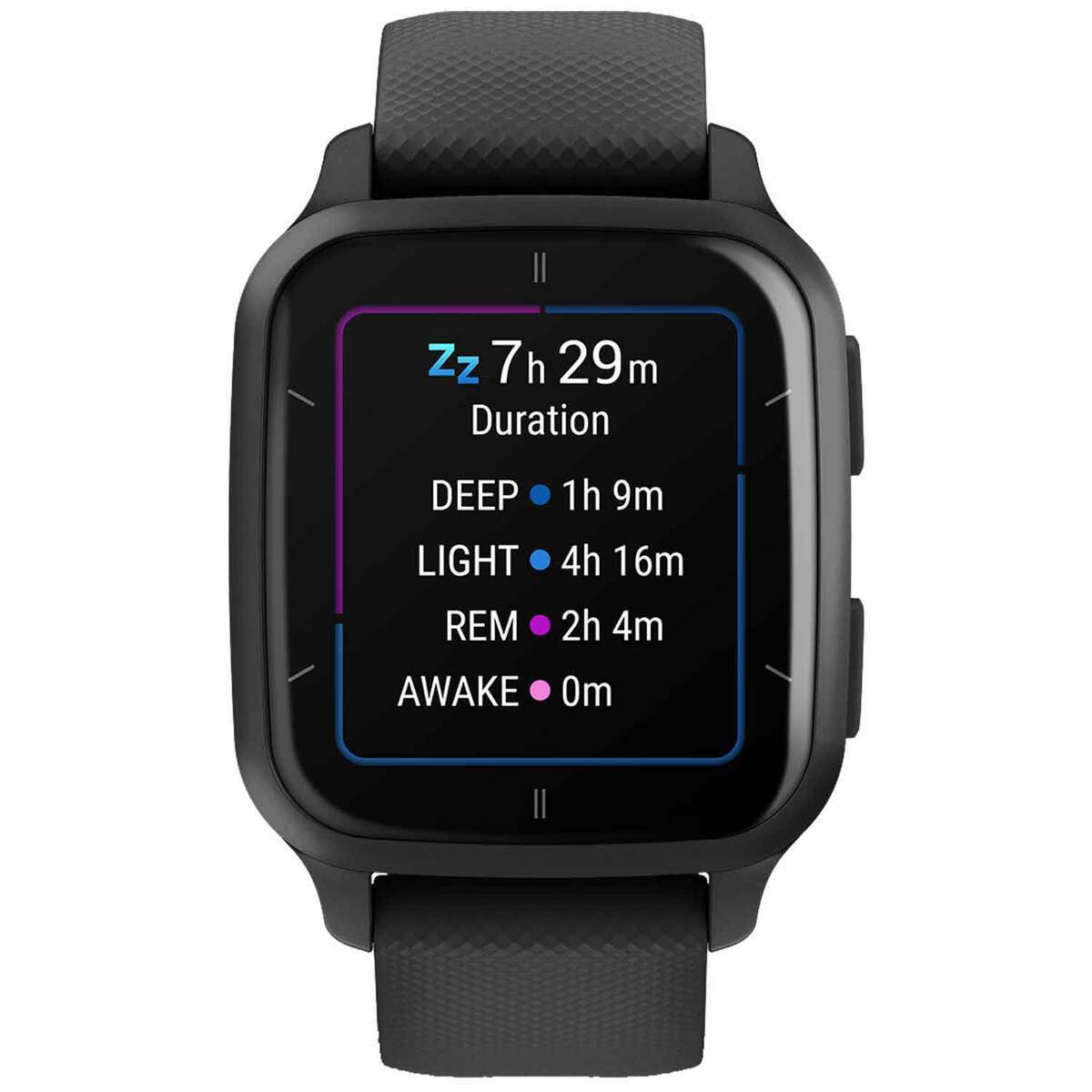 Garmin Venu Sq 2 Music Edition GPS Watch - Slate Bezel with Black Case - Slate Garmin Venu Sq 2 Music Edition GPS Watch - Slate Bezel with Black Case - Slate