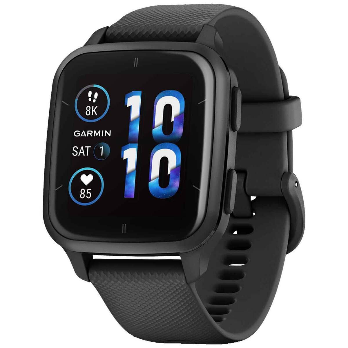 Garmin Venu Sq 2 Music Edition GPS Watch - Slate Bezel with Black Case - Slate Garmin Venu Sq 2 Music Edition GPS Watch - Slate Bezel with Black Case - Slate