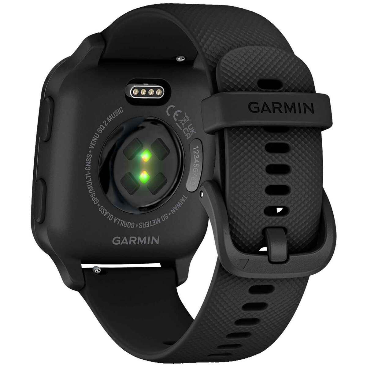 Garmin Venu Sq 2 Music Edition GPS Watch - Slate Bezel with Black Case - Slate Garmin Venu Sq 2 Music Edition GPS Watch - Slate Bezel with Black Case - Slate
