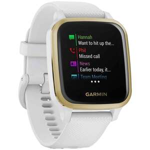 Garmin Venu Sq GPS Watch - White/Light Gold