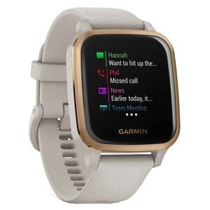 Garmin Venu Sq Music Edition GPS Watch - Light Sand/Rose Gold