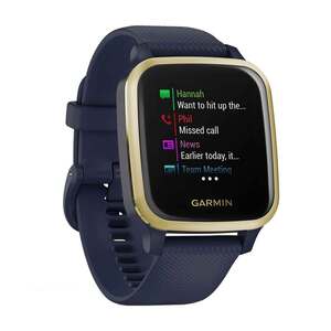 Garmin Venu Sq Music Edition GPS Watch - Navy/Light Gold