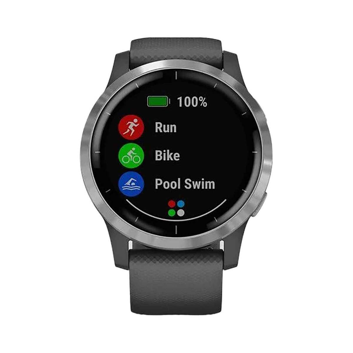 Garmin Vívoactive 4 GPS Smartwatch - Silver Stainless Steel Bezel with Shadow Gray Case Garmin Vívoactive 4 GPS Smartwatch - Silver Stainless Steel Bezel with Shadow Gray Case
