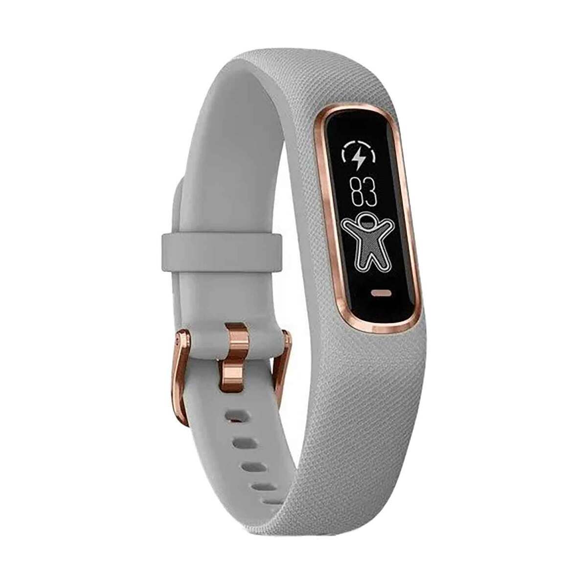 Garmin Vívosmart 4 Fitness Activity Tracker - Gray with Rose Gold Hardware - Gray/Rose Gold Garmin Vívosmart 4 Fitness Activity Tracker - Gray with Rose Gold Hardware - Gray/Rose Gold