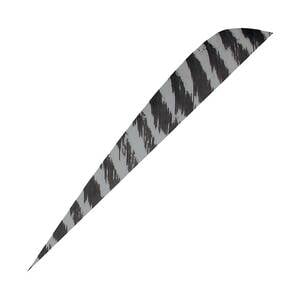 Gateway Feathers Parabolic 4in Barred Gray Feathers - 50 Pack