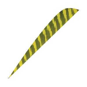 Gateway Feathers Parabolic 4in Barred Yellow Feathers - 50 Pack
