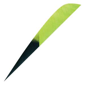 Gateway Feathers Parabolic 4in Kuru Chartreuse Feathers - 50 Pack