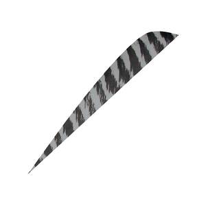 Gateway Feathers Parabolic Barred Gray 4in Feathers - 50 pack