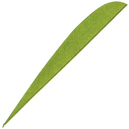 Gateway Feathers Parabolic Chartreuse 4in Right Wing - 100 Pack - Green 4in