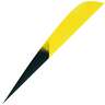Gateway Feathers Parabolic Kuru Flo Yellow 4in Feathers - 50 Pack - Yellow 4in