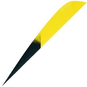 Gateway Feathers Parabolic Kuru Flo Yellow 4in Feathers - 50 Pack