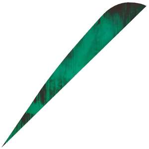 Gateway Feathers Parabolic Tre-Green 4in Right Wing Feathers - 100 Pack