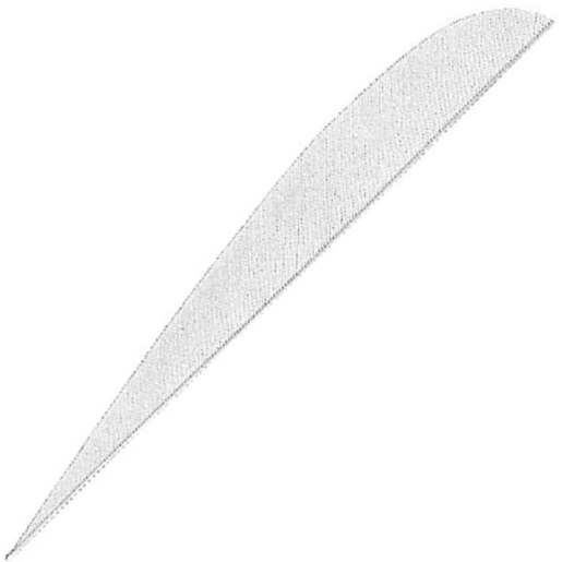 Gateway Feathers Parabolic White 4in Left Wing Feathers - 100 Pack - White 4in
