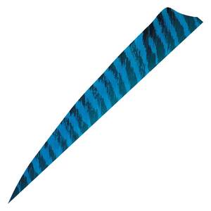 Gateway Feathers Shield Cut 4in Barred Blue Feathers - 50 Pack