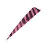 Gateway Feathers Shield Cut 4in Barred Pink Feathers - 50 Pack - Pink 4in