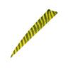Gateway Feathers Shield Cut 4in Barred Yellow Feathers - 50 Pack - Yellow 4in