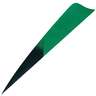 Gateway Feathers Shield Cut Kuro Green 4in Feathers - 50 Pack - Green / Black 4in