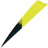 Gateway Feathers Shield Cut Kuro Lemon Lime 4in Feathers - 50 Pack - Yellow 4in