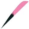 Gateway Feathers Parabolic Kuru Flo Pink 4in Feathers - 50 Pack - Pink / Black 4in