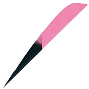 Gateway Feathers Parabolic Kuru Flo Pink 4in Feathers - 50 Pack