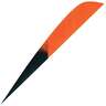 Gateway Feathers Parabolic Kuru Tangerine 4in Feathers - 50 Pack - Orange / Black 4in