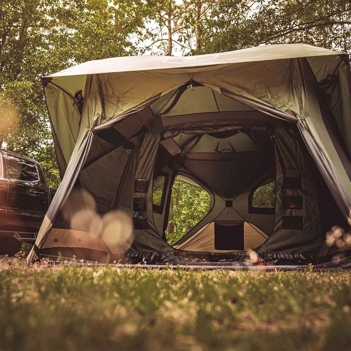 Gazelle T4 Plus Hub Overland Edition 8-Person Camping Tent - Alpine Green - Alpine Green Gazelle T4 Plus Hub Overland Edition 8-Person Camping Tent - Alpine Green - Alpine Green