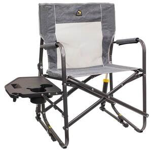 GCI Outdoor Freestyle Rocker with Side Table Rocker Chair - Heathered Pewter GCI Outdoor Freestyle Rocker with Side Table Rocker Chair - Heathered Pewter