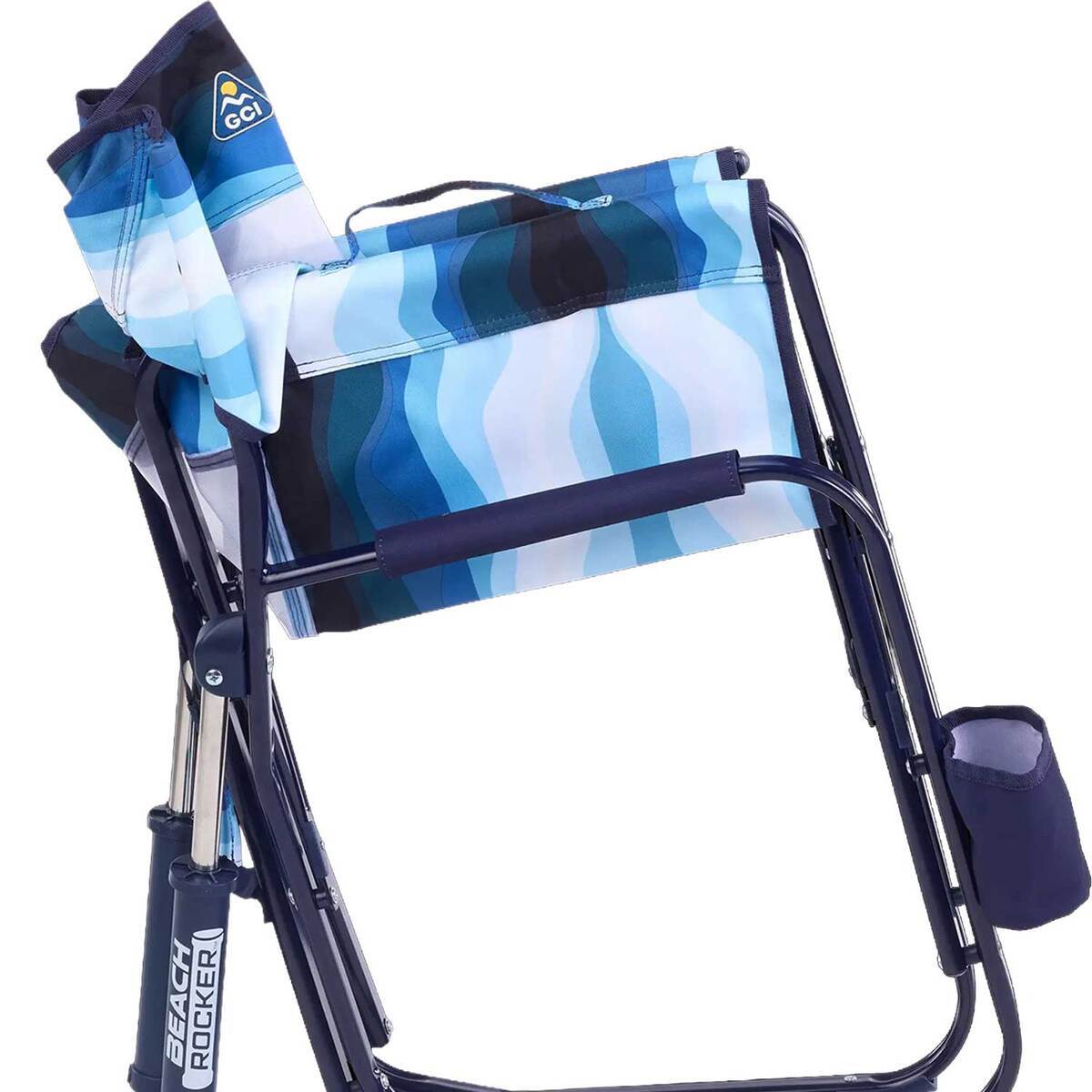 Beachy Rocker GCI Outdoor Beach Rocker Folding Chair - Blue Beach Wave | Sportsman's ...