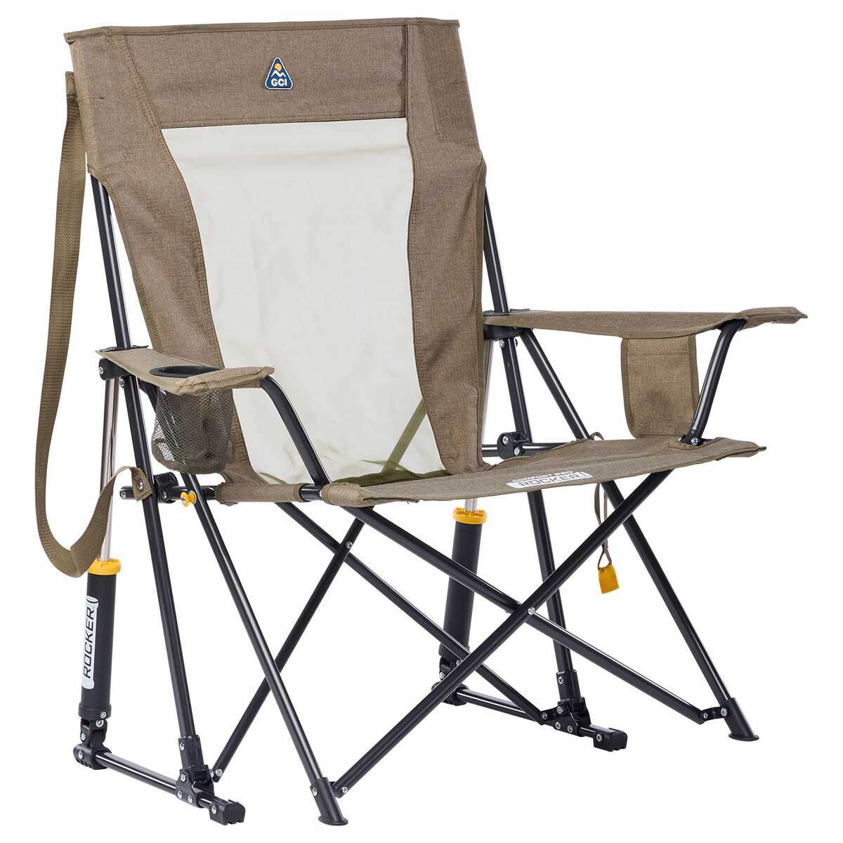 GCI Outdoor Comfort Pro Rocker XL Rocker Chair - Heathered Aged Fatigue ...