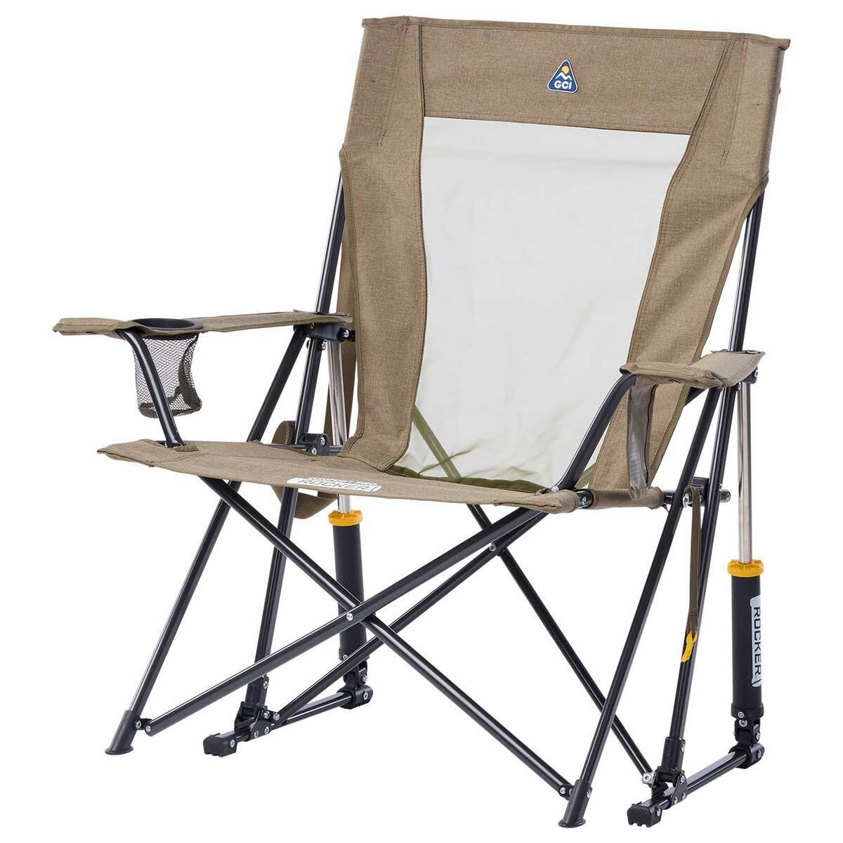 GCI Outdoor Comfort Pro Rocker XL Rocker Chair - Heathered Aged Fatigue ...