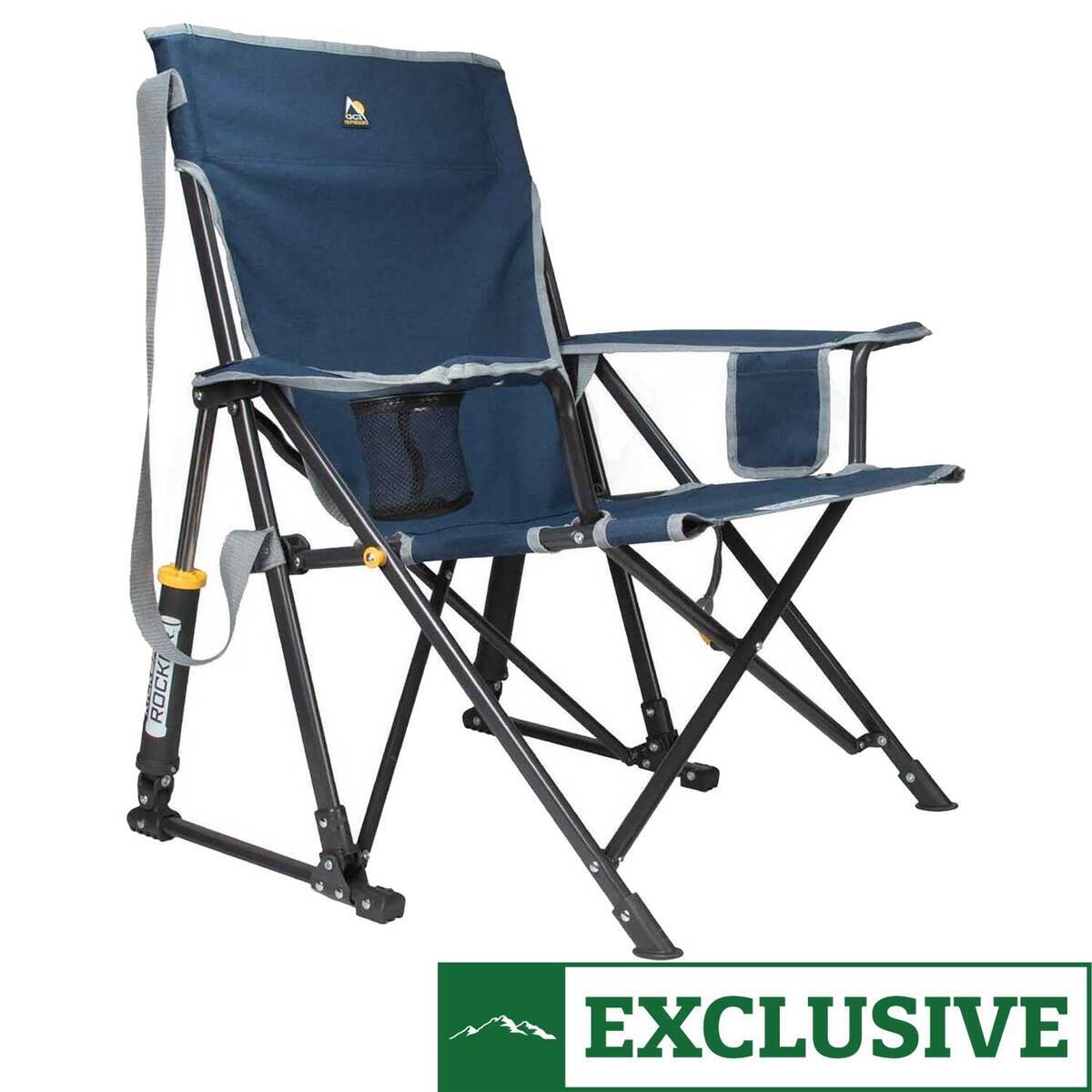 GCI Outdoor Sportsman's Exclusive Kickback Rocker Chair - Blue ...