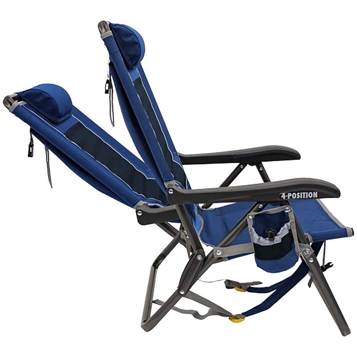 GCI Outdoor SunShade Backpack Event Chair - Blue - Blue GCI Outdoor SunShade Backpack Event Chair - Blue - Blue