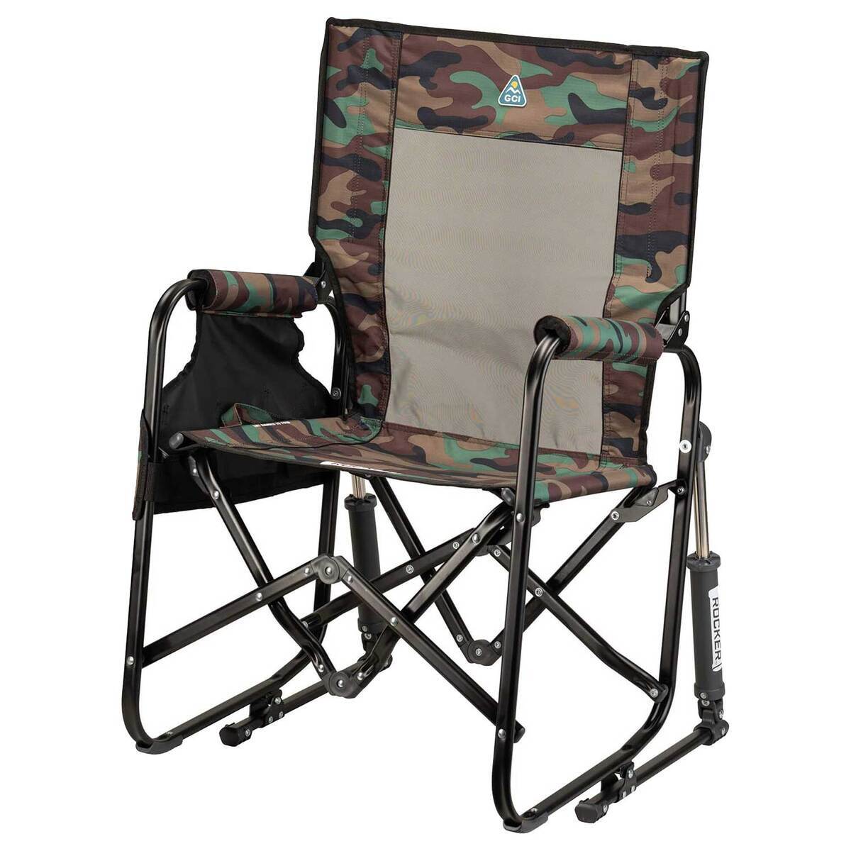 GCI Outdoor Stowaway Rocker Chair - Old School Camo | Sportsman's Warehouse