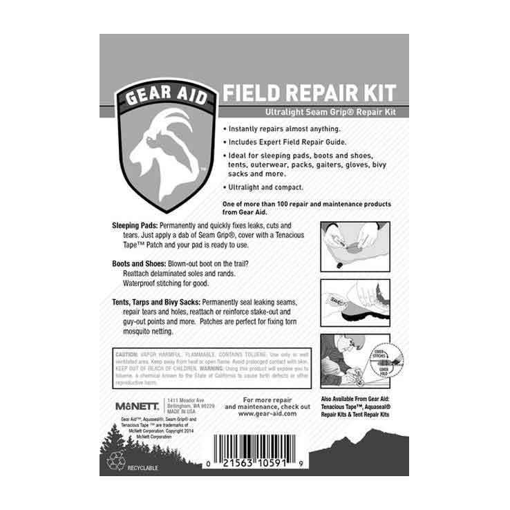 Gear Aid Seam Grip Field Repair Kit Gear Aid Seam Grip Field Repair Kit