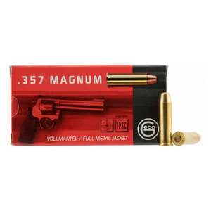 Geco 357 Magnum 158gr FMJ Handgun Ammo - 50 Rounds