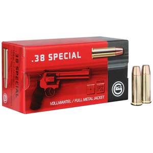 GECO Pistol 38 Special 158gr FMJ Handgun Ammo - 50 Rounds
