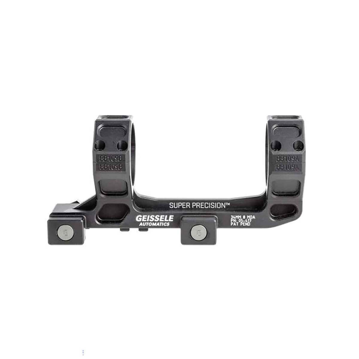 Geissele Automatics AR15 Super Precision 34mm Medium Scope Rings/Base Combo - Matte Black - Black Geissele Automatics AR15 Super Precision 34mm Medium Scope Rings/Base Combo - Matte Black - Black