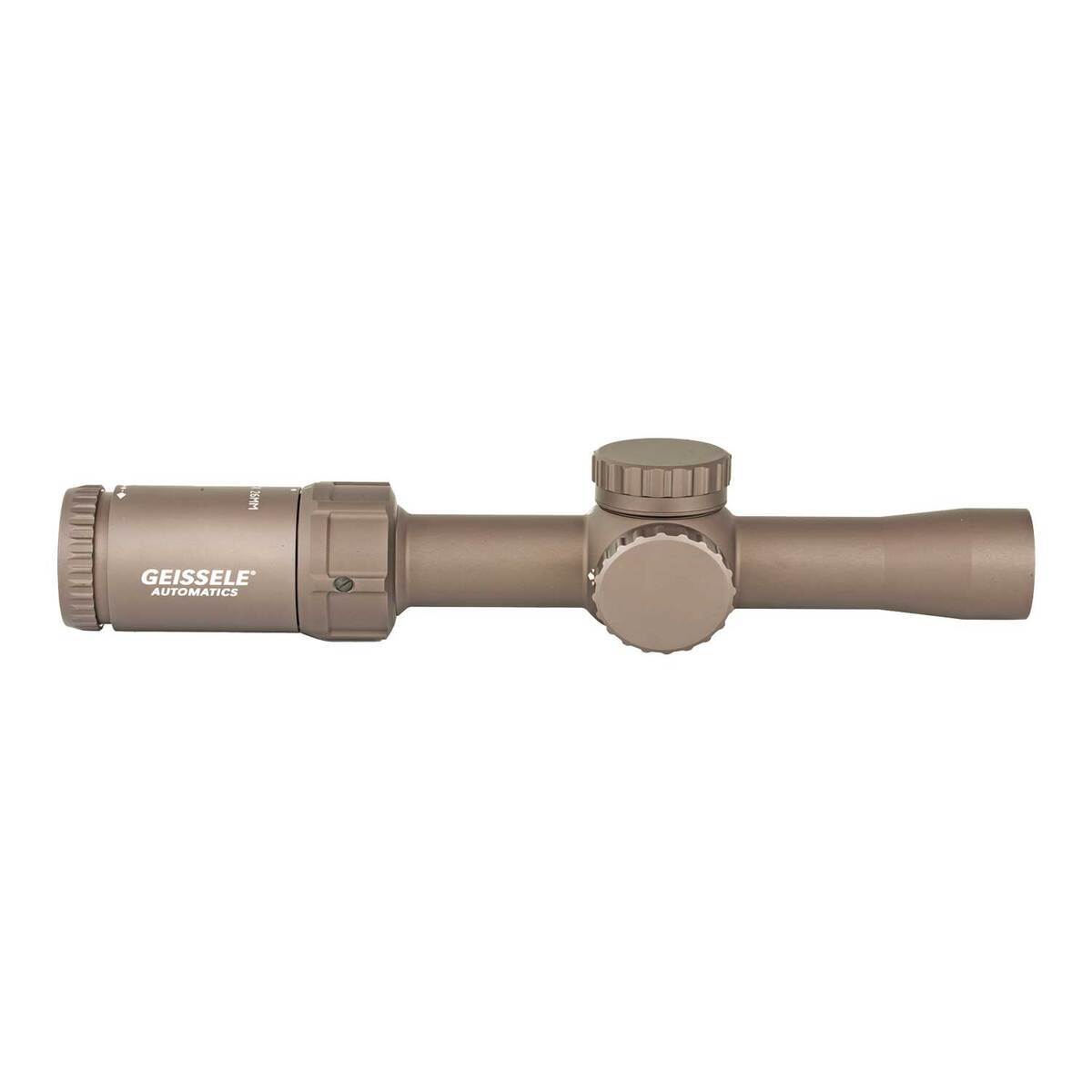 Geissele Automatics Super Precision 1-6x 26mm Rifle Scope - Illuminated DMRR-1 - Tan Geissele Automatics Super Precision 1-6x 26mm Rifle Scope - Illuminated DMRR-1 - Tan