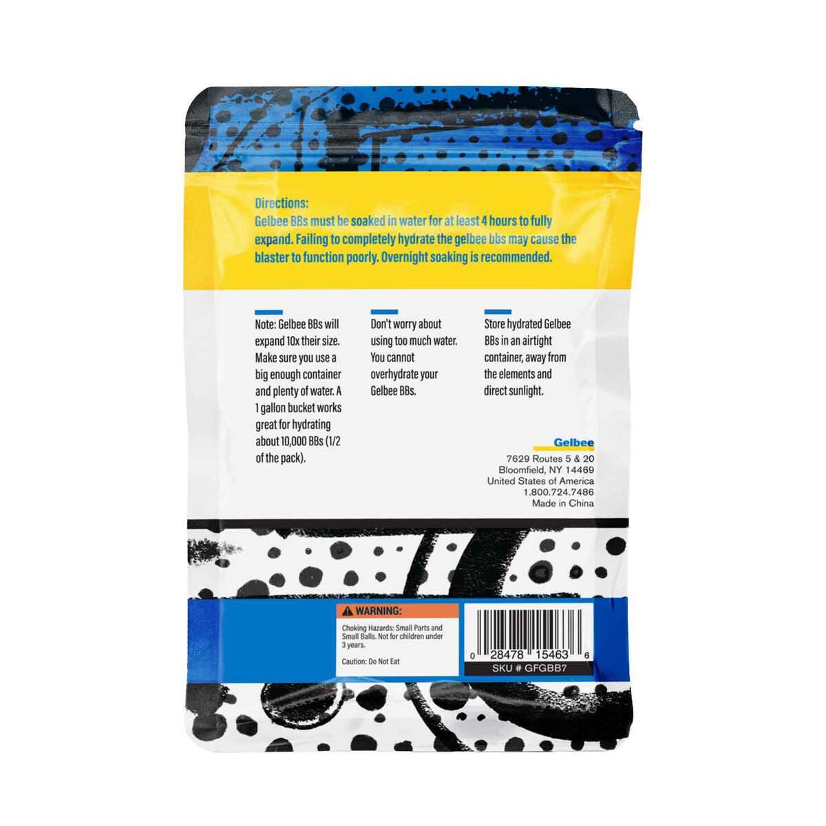 Gelbee Yellow Gel BBs - 20000 Rounds Gelbee Yellow Gel BBs - 20000 Rounds