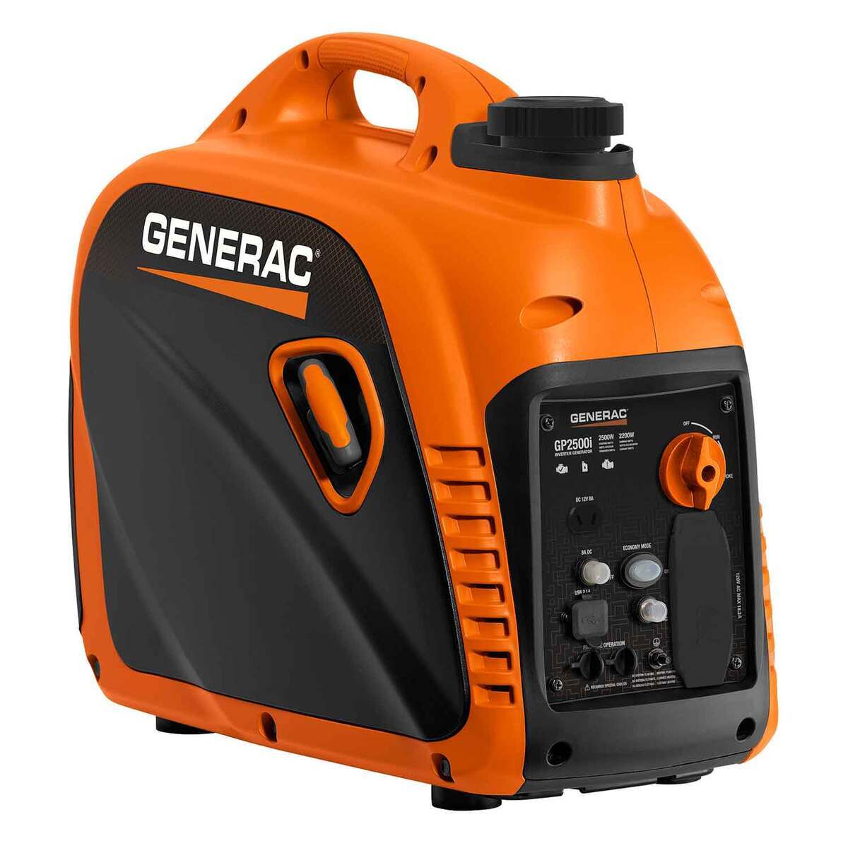 Generac GP2500i 2500/2200 Watts Inverter Generator - Orange/ Black Generac GP2500i 2500/2200 Watts Inverter Generator - Orange/ Black