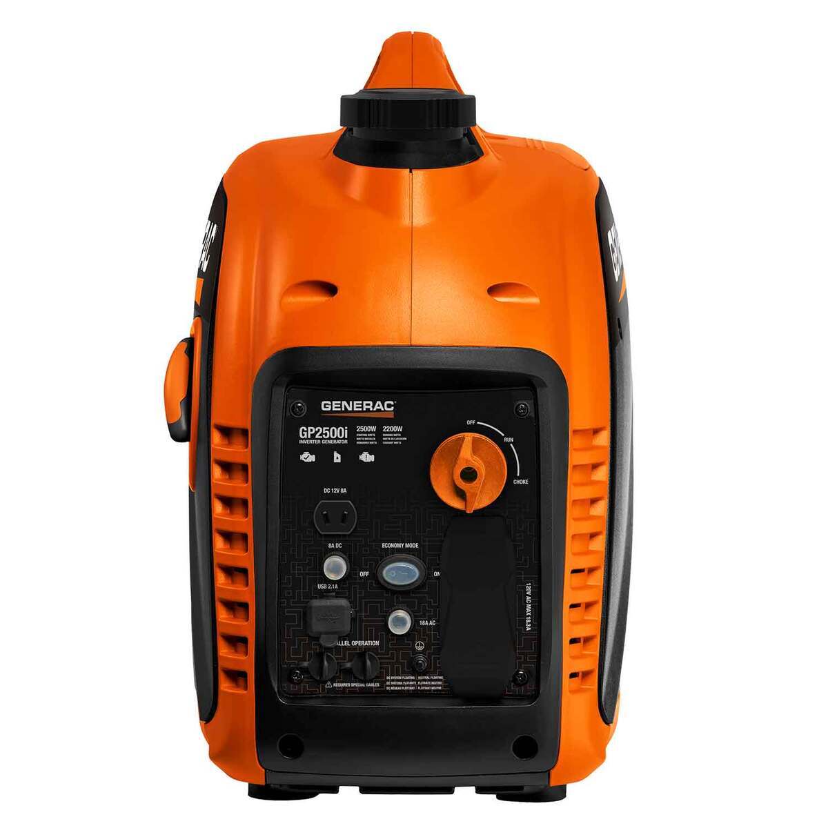 Generac GP2500i 2500/2200 Watts Inverter Generator - Orange/ Black Generac GP2500i 2500/2200 Watts Inverter Generator - Orange/ Black