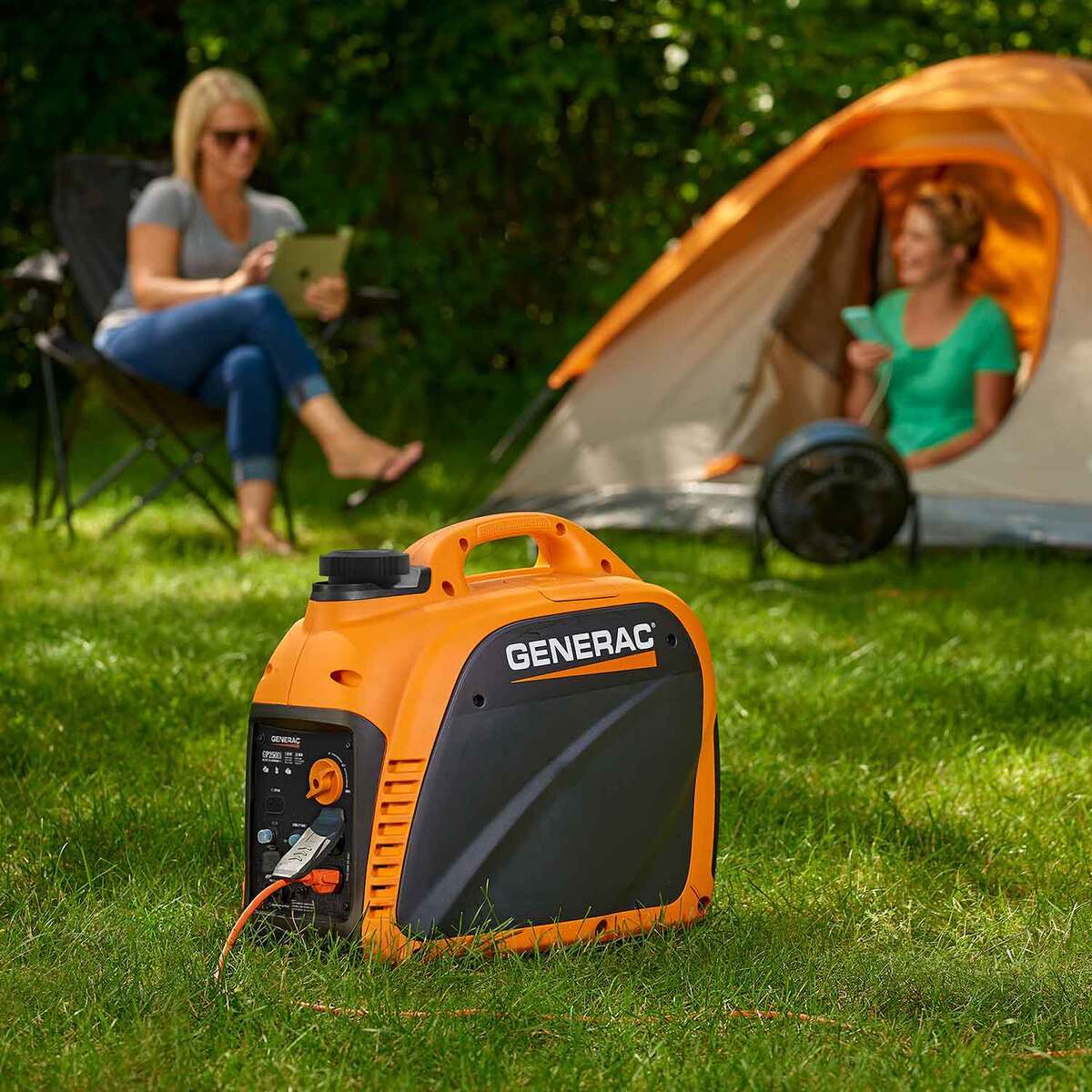 Generac GP2500i 2500/2200 Watts Inverter Generator - Orange/ Black Generac GP2500i 2500/2200 Watts Inverter Generator - Orange/ Black