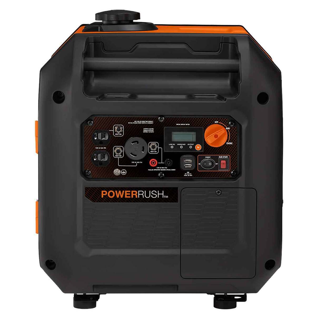 Generac iQ3500 3500/3000 Watts Inverter Generator - Orange/ Black Generac iQ3500 3500/3000 Watts Inverter Generator - Orange/ Black