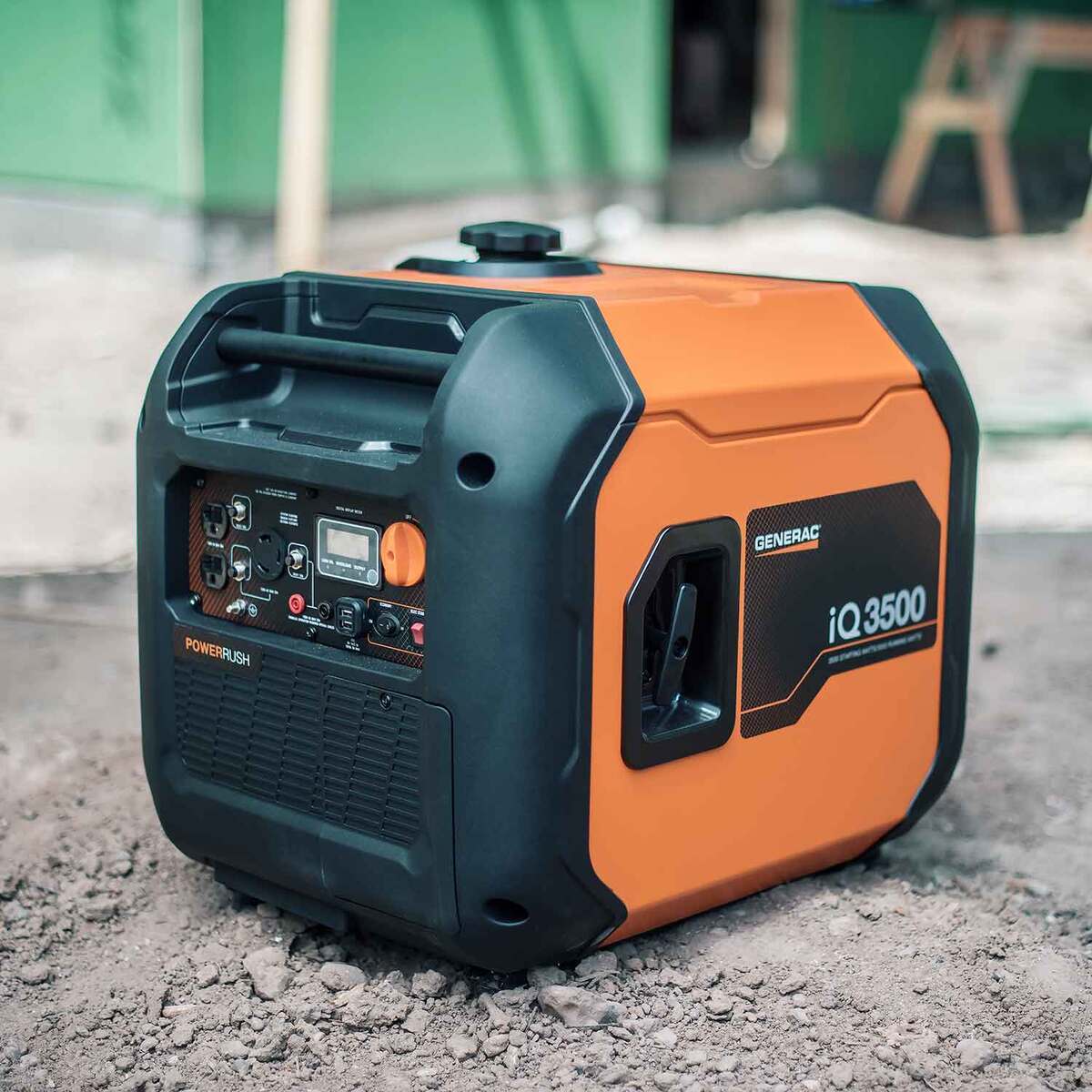 Generac iQ3500 3500/3000 Watts Inverter Generator - Orange/ Black Generac iQ3500 3500/3000 Watts Inverter Generator - Orange/ Black