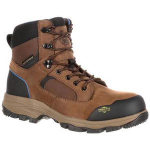 Georgia Boot Blue Collar Composite Toe Waterproof Work Hiker Boot - Dark Brown - Size 13