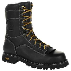 Georgia Boot Men's AMP LT Logger Composite Toe Work Boots - Black - Size 8