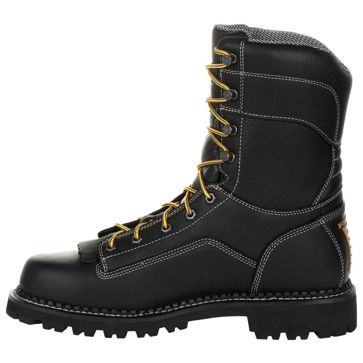 Georgia Boot Men's AMP LT Logger Composite Toe Work Boots - Black - Size 8.5 - Black 8.5 Georgia Boot Men's AMP LT Logger Composite Toe Work Boots - Black - Size 8.5 - Black 8.5