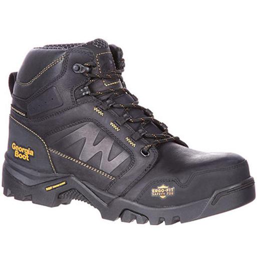Georgia Boot Men's Amplitude Composite Toe Waterproof Work Boot - Black 12