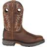Georgia Boot Men's Carbo-Tec Waterproof Western Work Boots - Brown - Size 8.5 - Brown 8.5