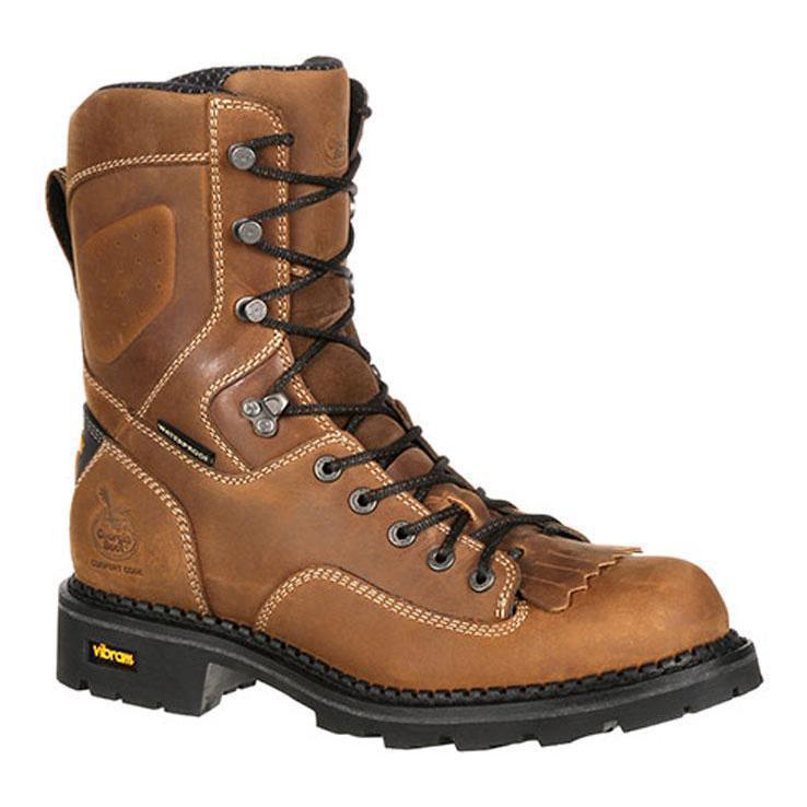 Georgia Boot Men's Comfort Core Waterproof Low Heel Logger Work Boot Georgia Boot Men's Comfort Core Waterproof Low Heel Logger Work Boot